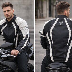 Frank Thomas XTi Ii Hyper Tec Armored Padded Motorcycle Jacket Size M